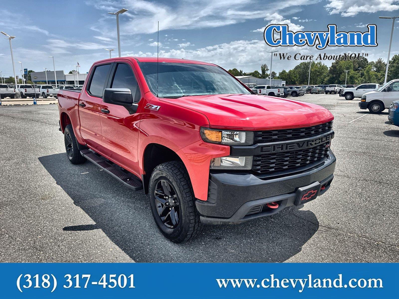 Red Hot 2019 Chevrolet Silverado 1500 Pickup Truck Four-Wheel Drive 6-Speed Automatic