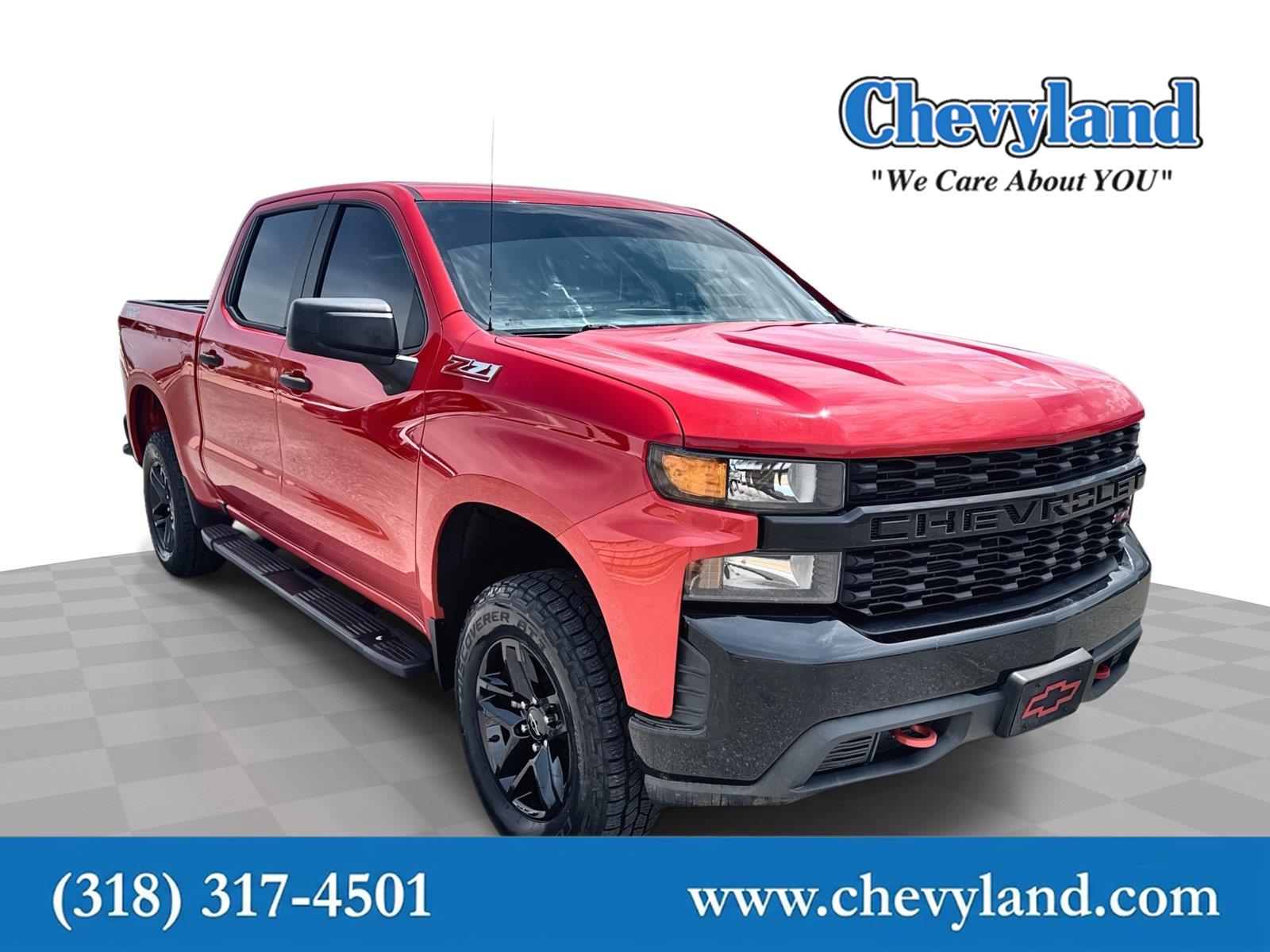Red Hot 2019 Chevrolet Silverado 1500 Pickup Truck Four-Wheel Drive 6-Speed Automatic