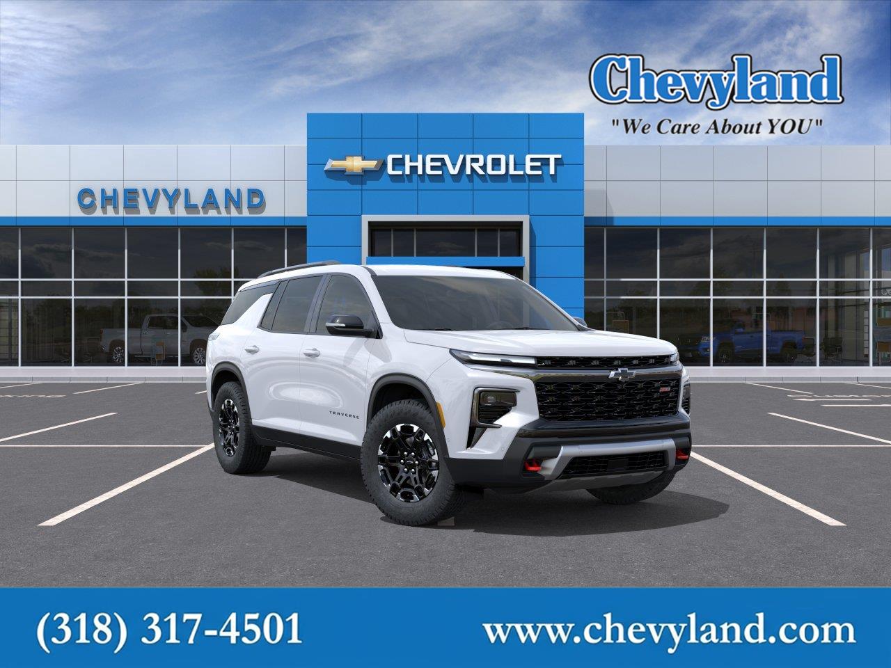 Polar White Tricoat 2027 Chevrolet Traverse SUV / Crossover Four-Wheel Drive 8-Speed Automatic