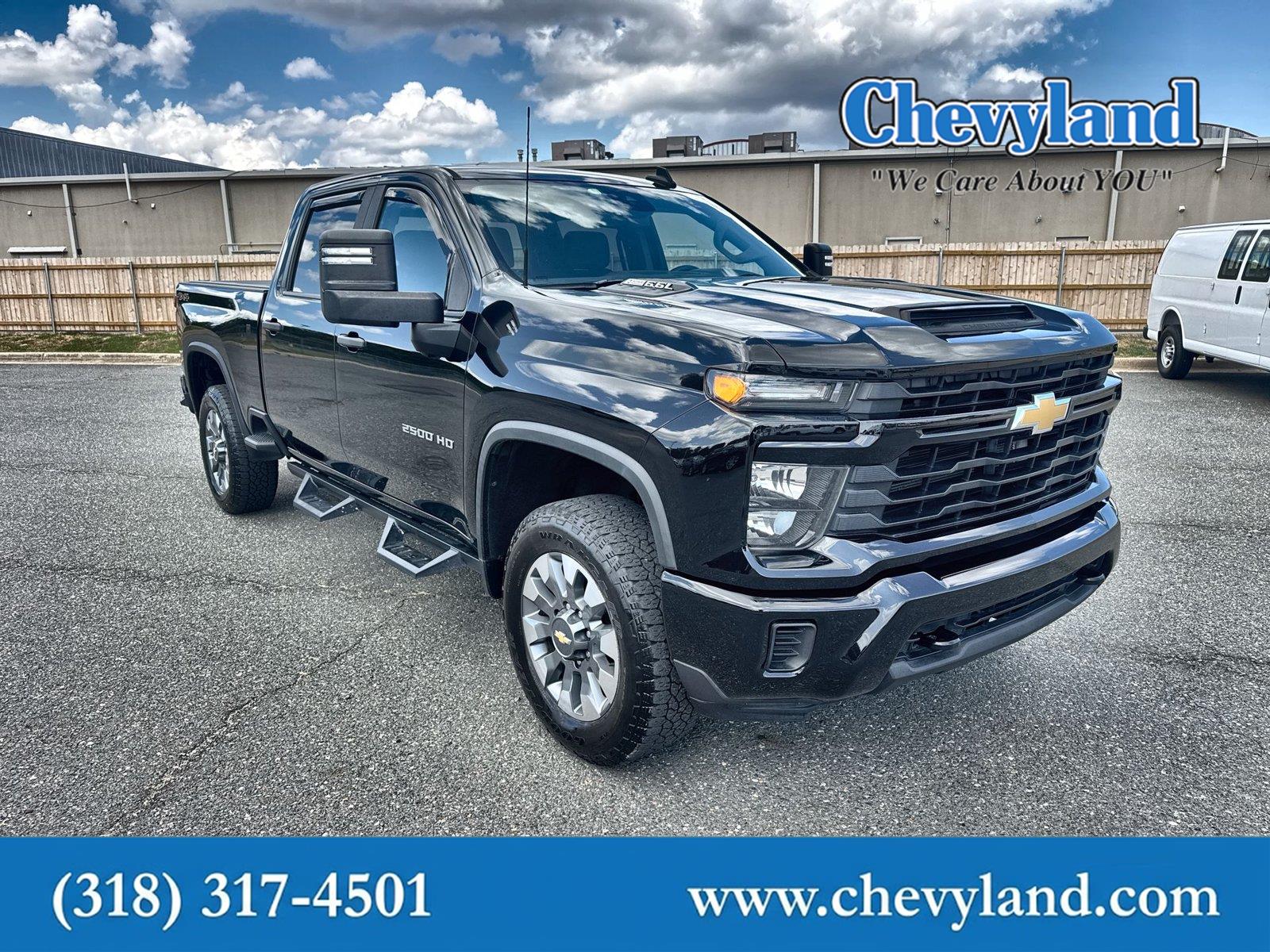 Black 2024 Chevrolet Silverado 2500HD Pickup Truck Four-Wheel Drive Automatic