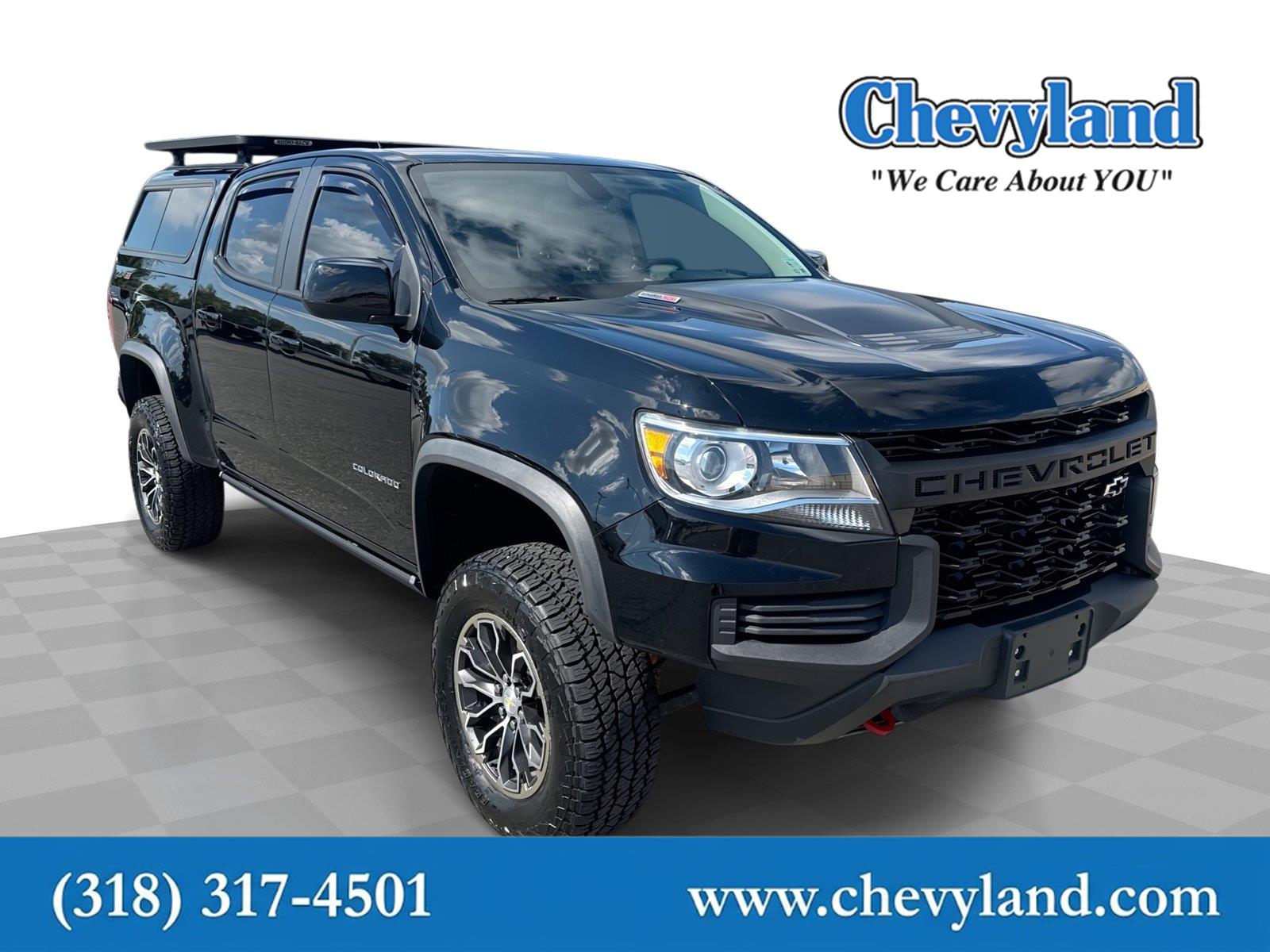 Black 2022 Chevrolet Colorado Pickup Truck Four-Wheel Drive 6-Speed Automatic