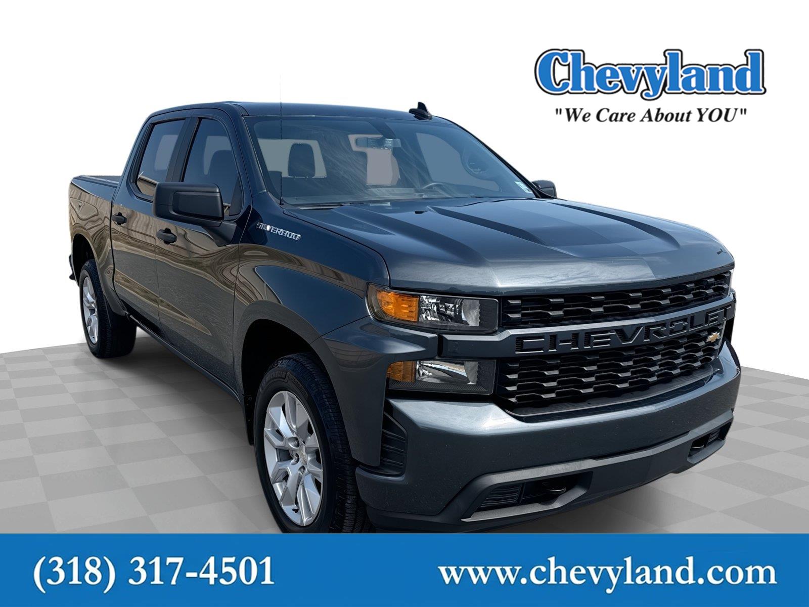 Shadow Gray Metallic 2021 Chevrolet Silverado 1500 Pickup Truck 4X2 6-Speed Automatic