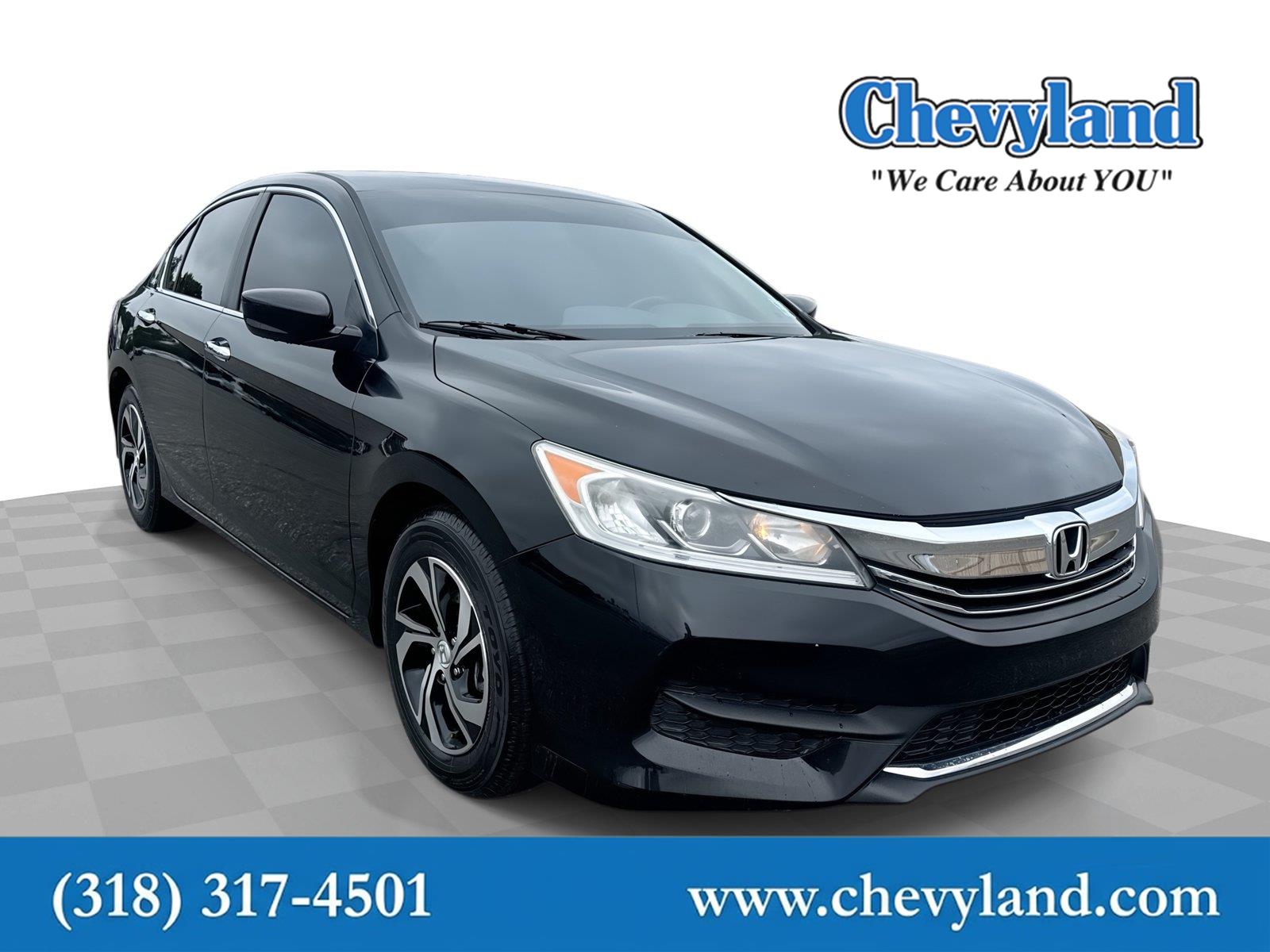 Black 2017 Honda Accord Sedan Front-Wheel Drive 