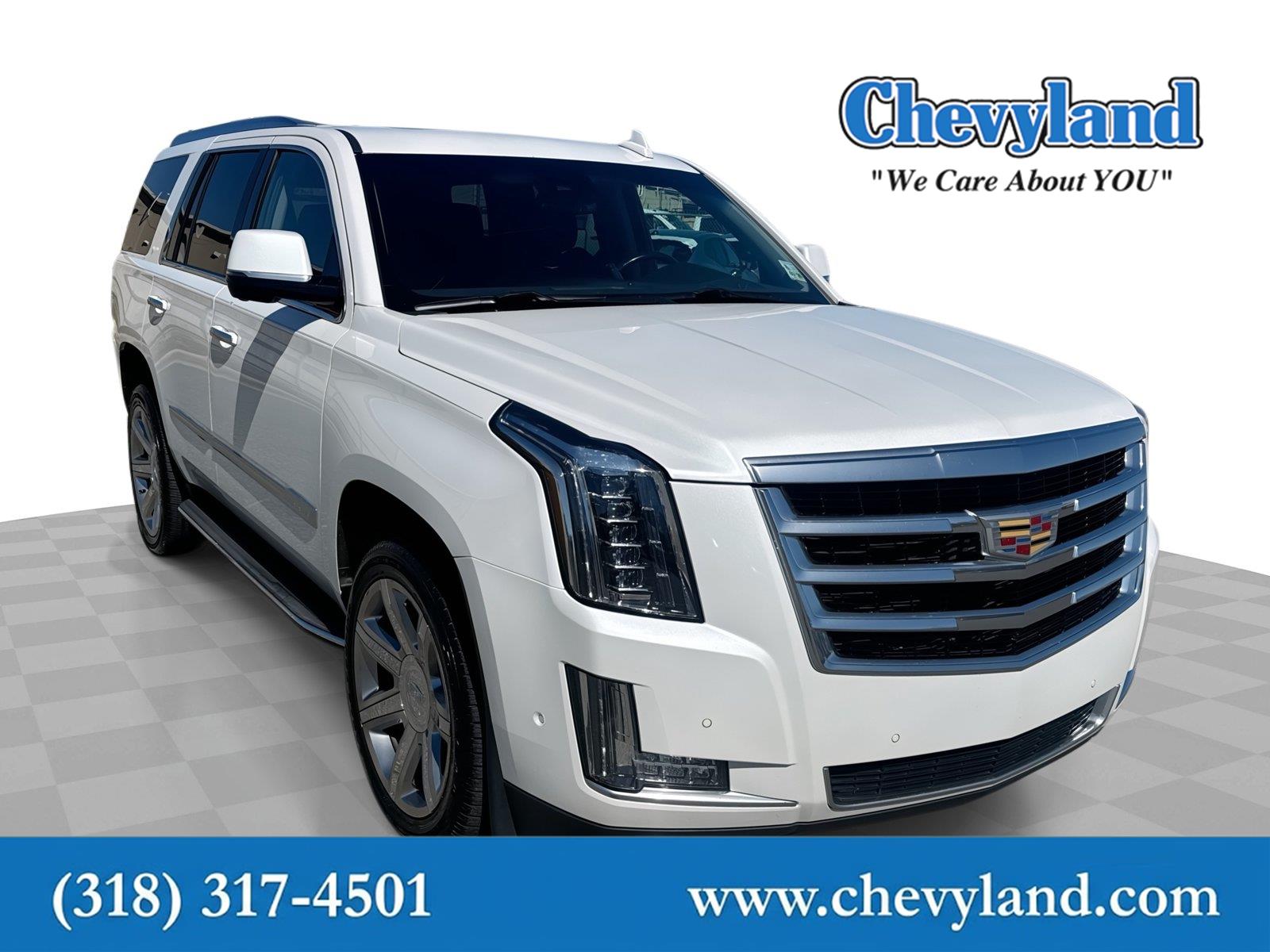 Crystal White Tricoat 2019 Cadillac Escalade SUV / Crossover Rear-Wheel Drive Automatic
