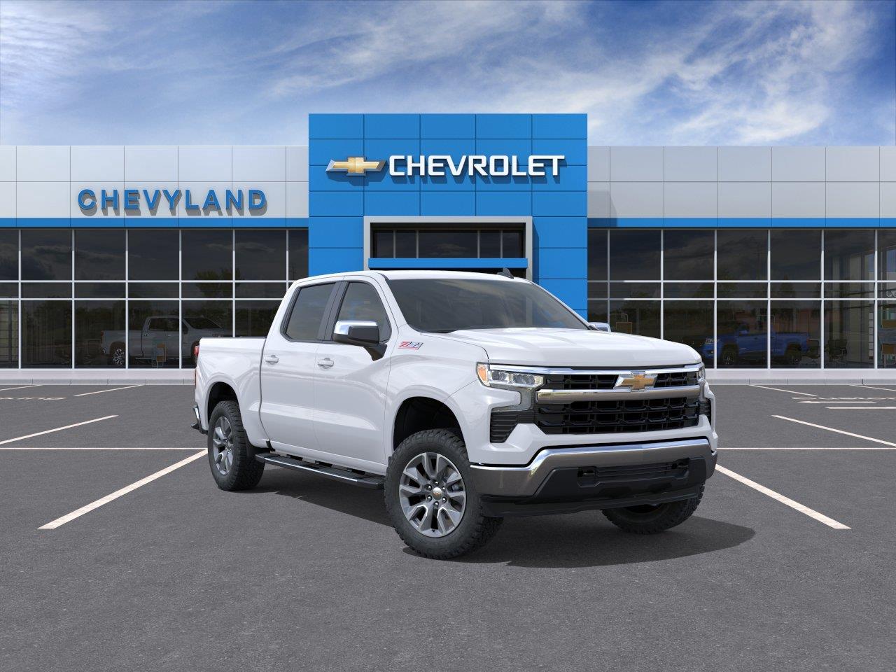 Summit White 2026 Chevrolet Silverado 1500 Pickup Truck Four-Wheel Drive Automatic