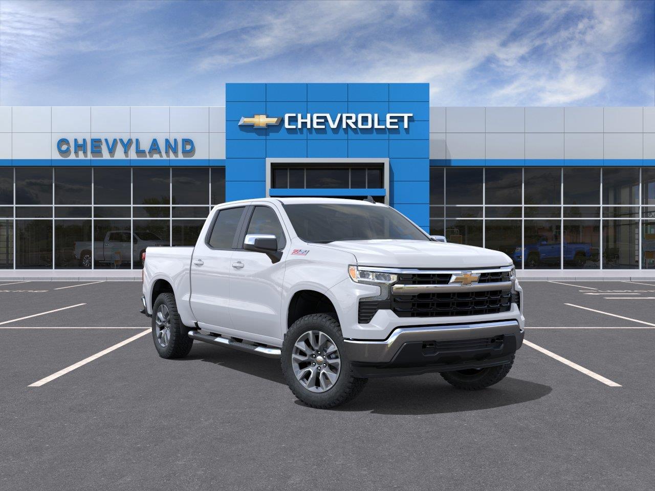 Summit White 2026 Chevrolet Silverado 1500 Pickup Truck Four-Wheel Drive Automatic