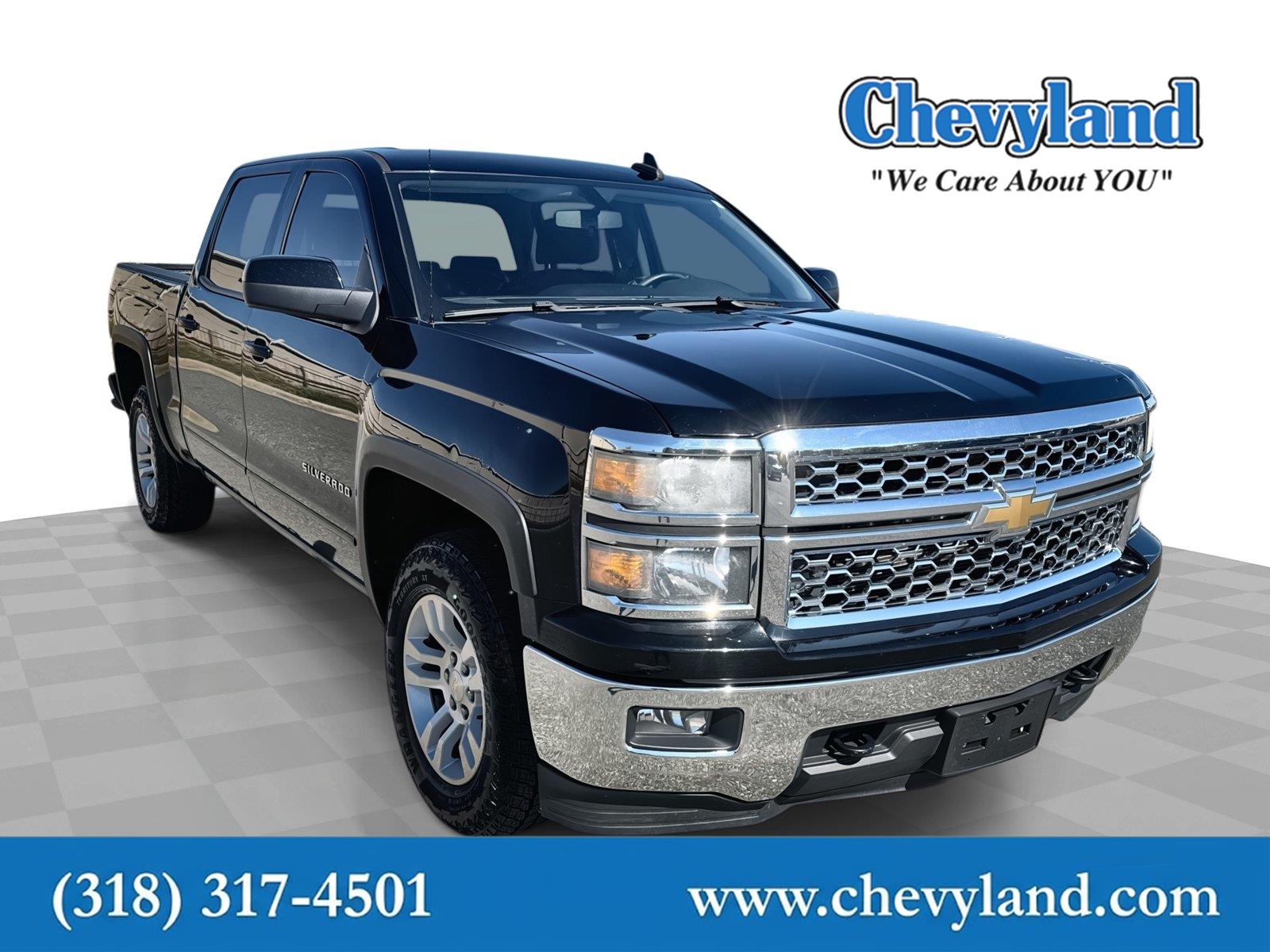 Black 2015 Chevrolet Silverado 1500 Pickup Truck Four-Wheel Drive 6-Speed Automatic