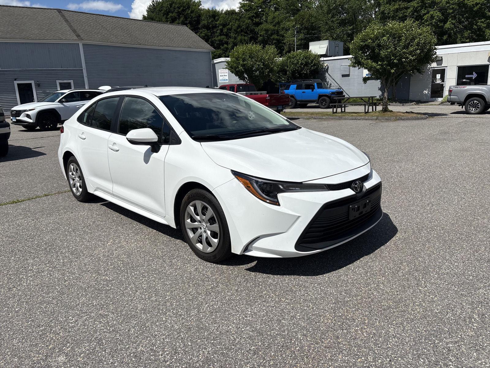 White 2025 Toyota Corolla Sedan Front-Wheel Drive Automatic