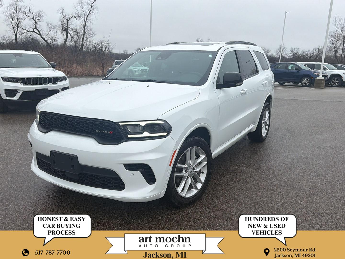 White Knuckle Clearcoat 2025 Dodge Durango GT Plus AWD SUV / Crossover All-Wheel Drive 8-Speed Automatic