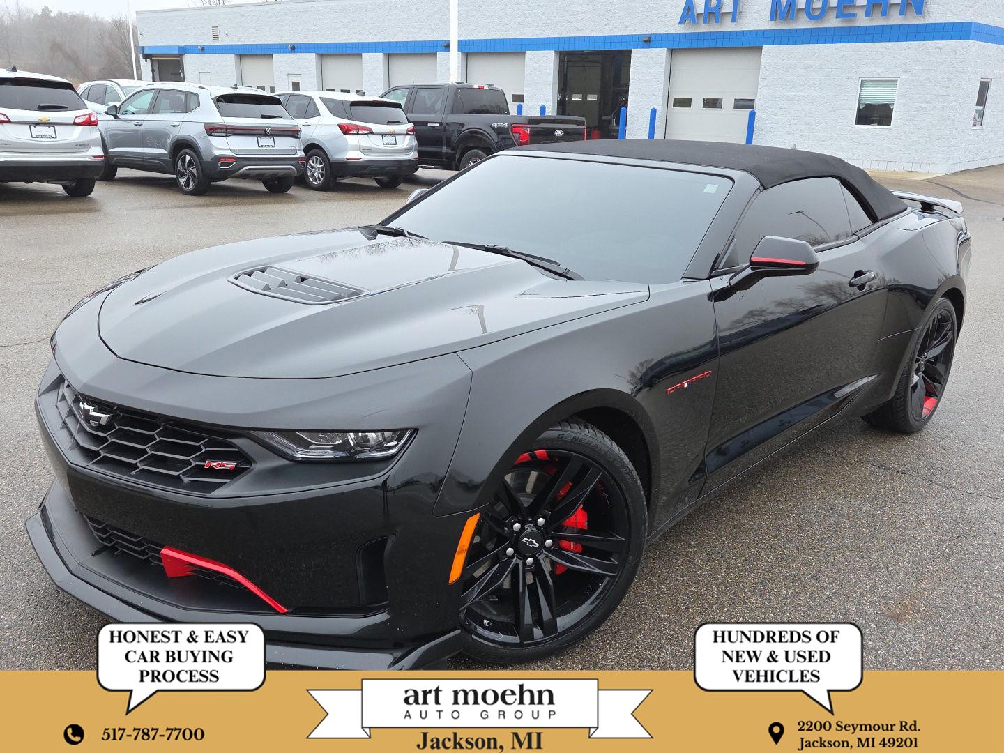 Black 2022 Chevrolet Camaro LT1 Convertible RWD Convertible Rear-Wheel Drive Automatic
