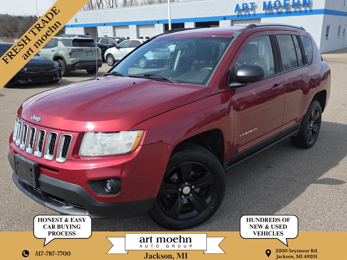 Deep Cherry Red Crystal Pearl 2012 Jeep Compass Latitude 4WD SUV / Crossover Four-Wheel Drive Continuously Variable Transmission