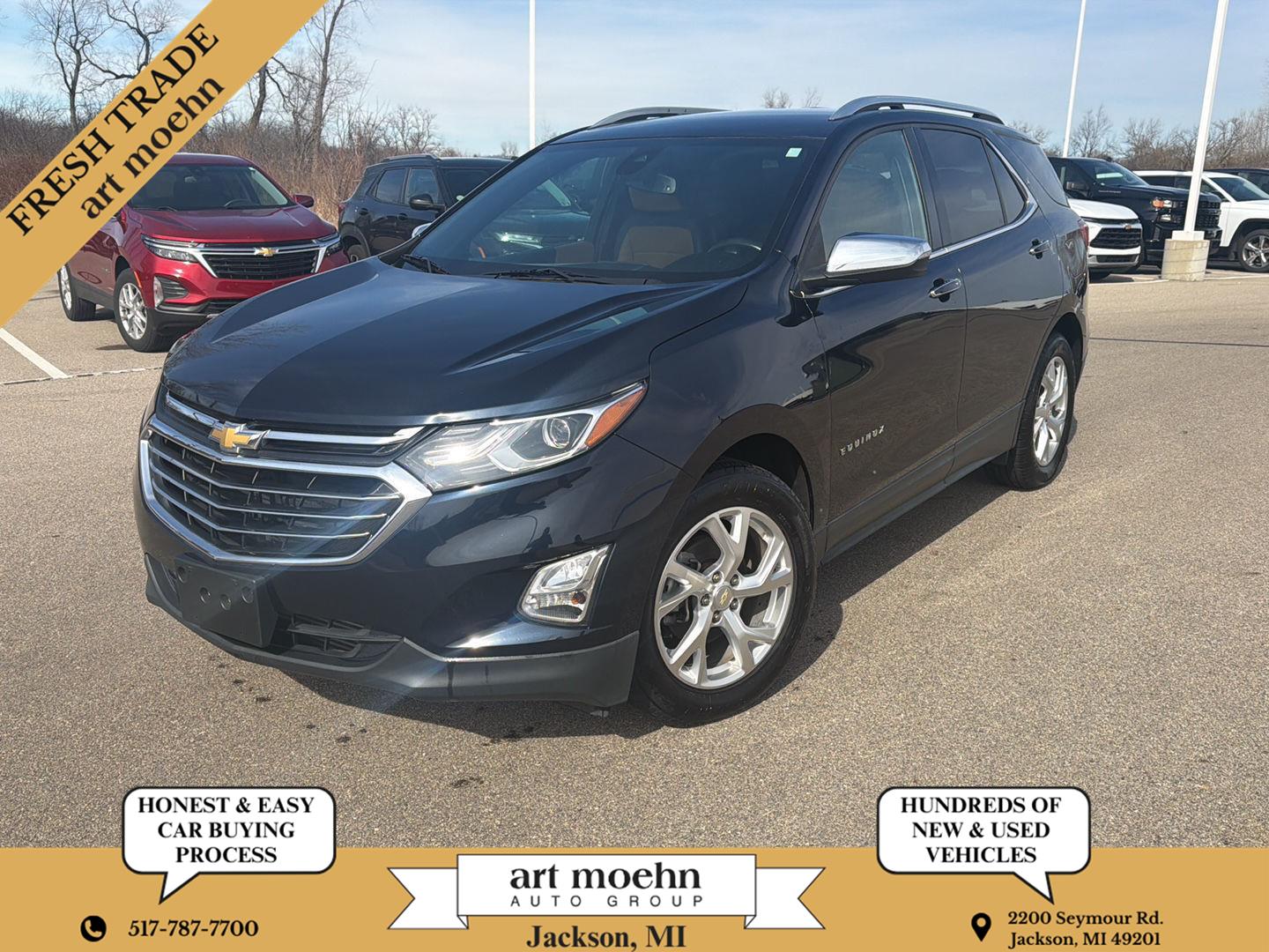 Midnight Blue Metallic 2021 Chevrolet Equinox Premier FWD with 1LZ SUV / Crossover Front-Wheel Drive 6-Speed Automatic Overdrive