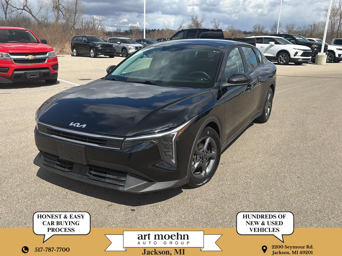 Aurora Black Pearl 2025 Kia K4 LXS FWD Sedan Front-Wheel Drive Continuously Variable Transmission