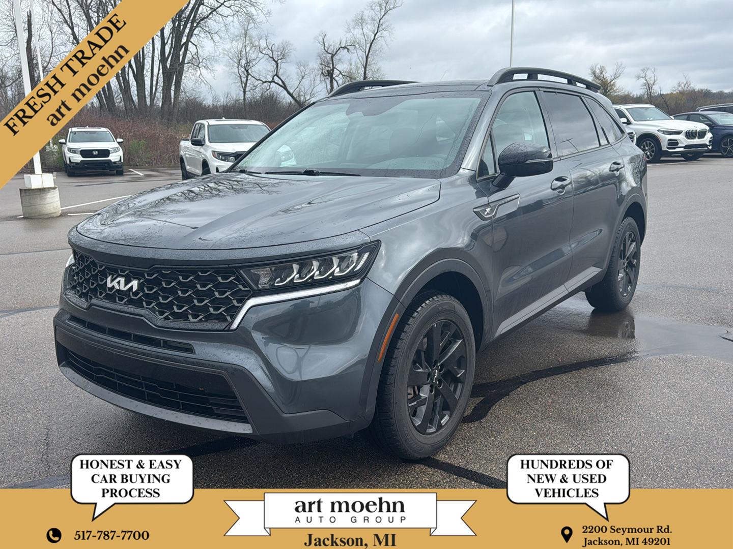 Gray (Gravity Grey) 2022 Kia Sorento X-Line S AWD SUV / Crossover All-Wheel Drive Automatic