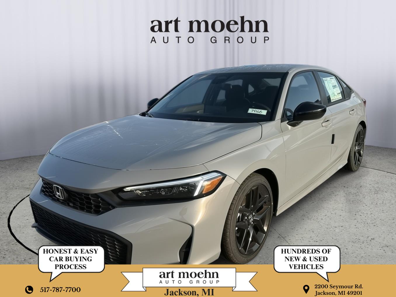 Urban Gray Pearl 2026 Honda Civic Sport FWD Sedan Front-Wheel Drive Continuously Variable Transmission