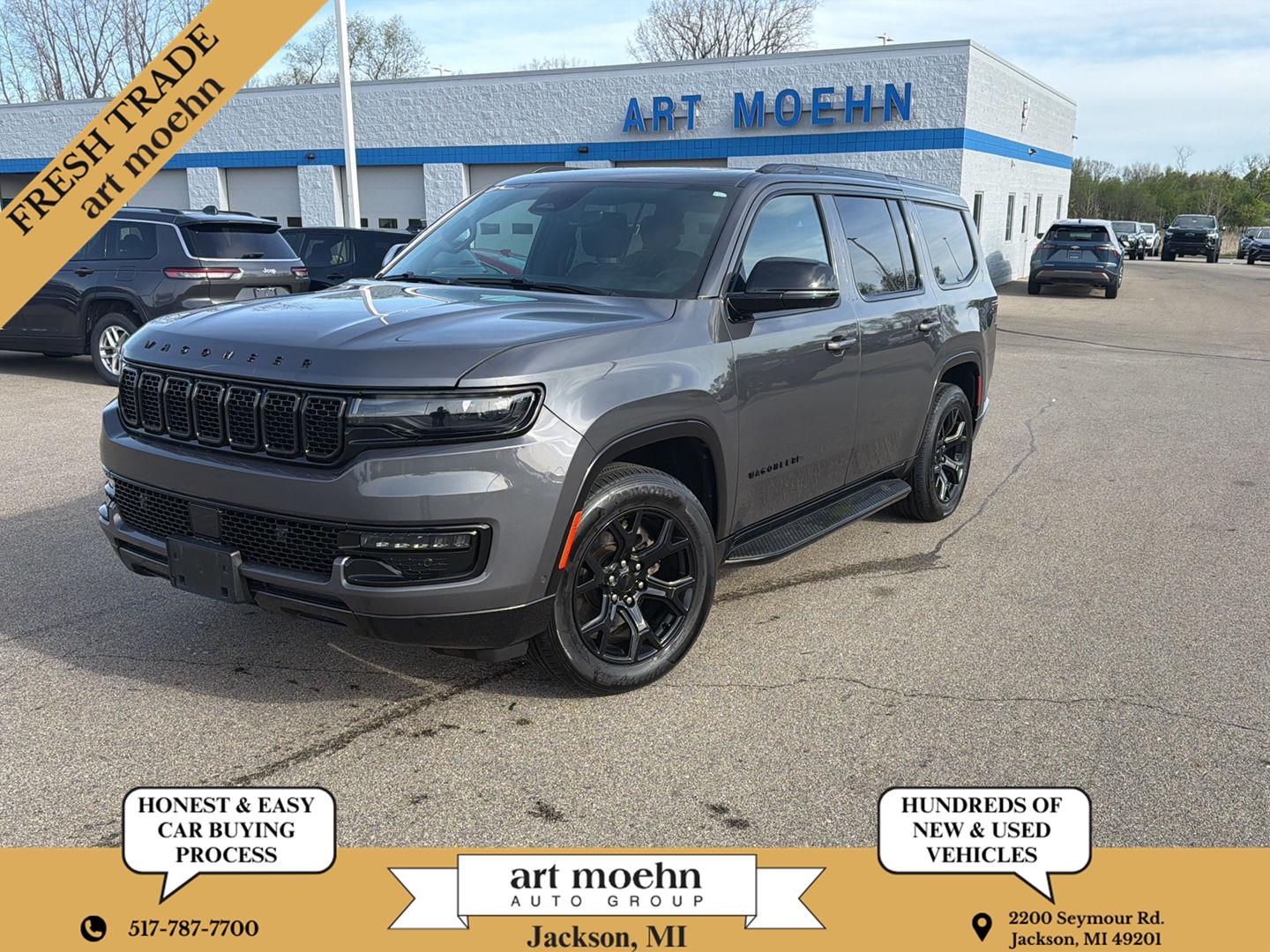 Gray (Baltic Grey Metallic) 2024 Jeep Wagoneer Series II 4WD SUV / Crossover Four-Wheel Drive 8-Speed Automatic