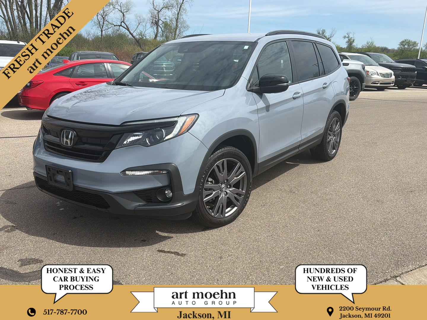 Sonic Gray Pearl 2022 Honda Pilot Sport AWD SUV / Crossover All-Wheel Drive Automatic