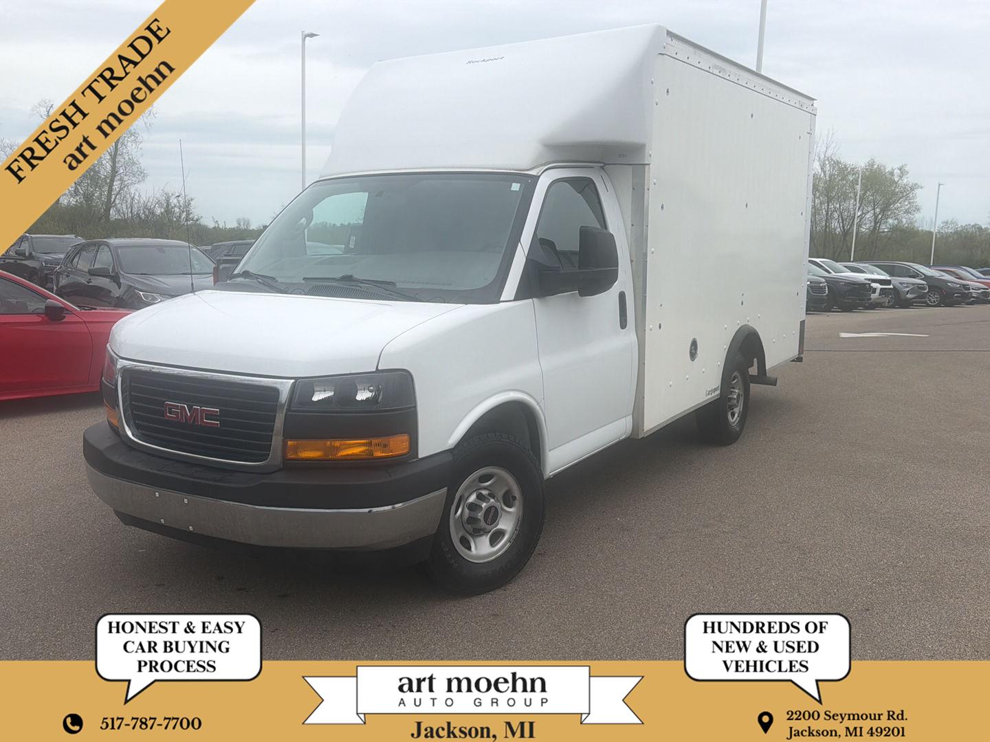 Summit White 2022 GMC Savana Chassis 3500 139 Cutaway RWD Van Rear-Wheel Drive 6-Speed Automatic