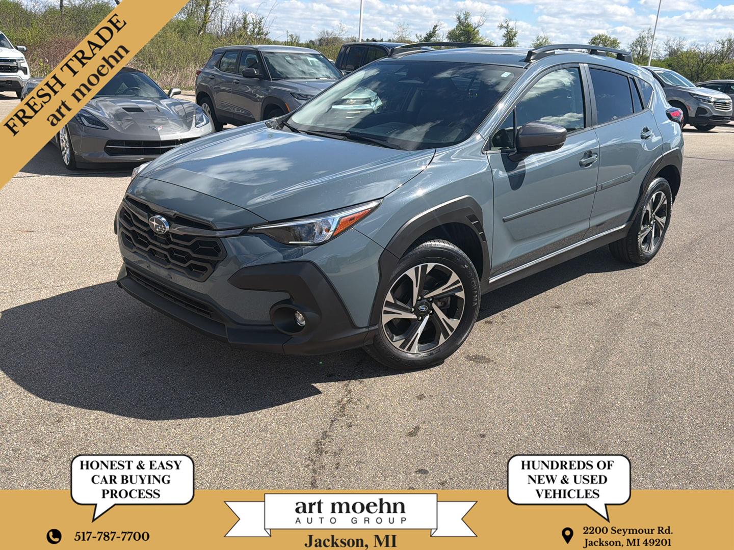 Offshore Blue Metallic 2024 Subaru Crosstrek Premium AWD SUV / Crossover All-Wheel Drive Continuously Variable Transmission