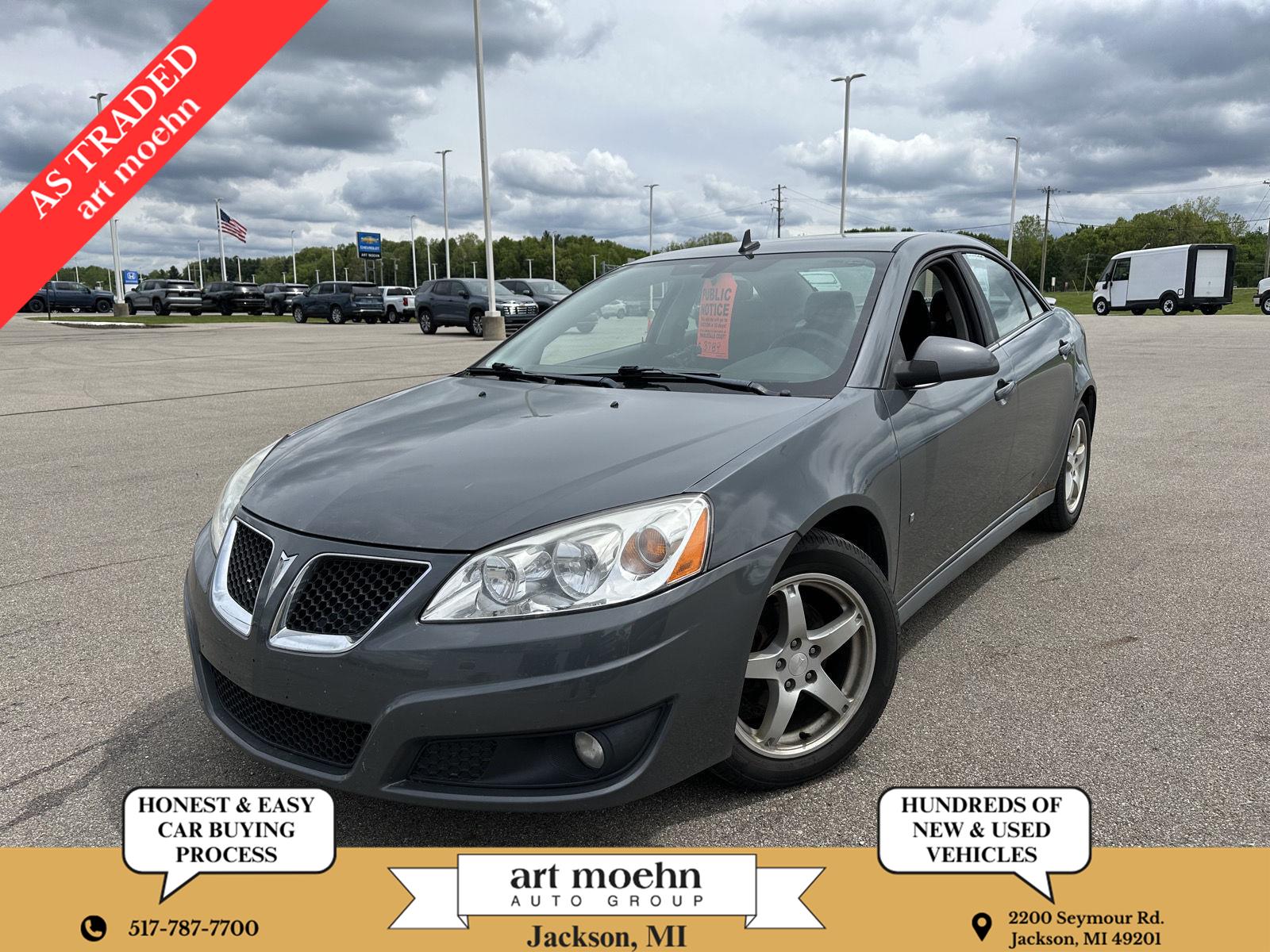 Dark Steel Gray Metallic 2009 Pontiac G6 Base Sedan Front-Wheel Drive 4-Speed Automatic
