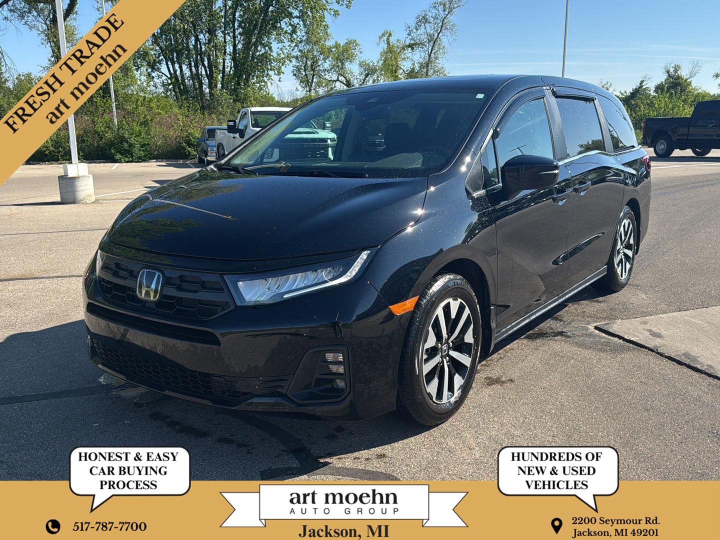 Crystal Black Pearl 2026 Honda Odyssey EX-L FWD Minivan Front-Wheel Drive Automatic