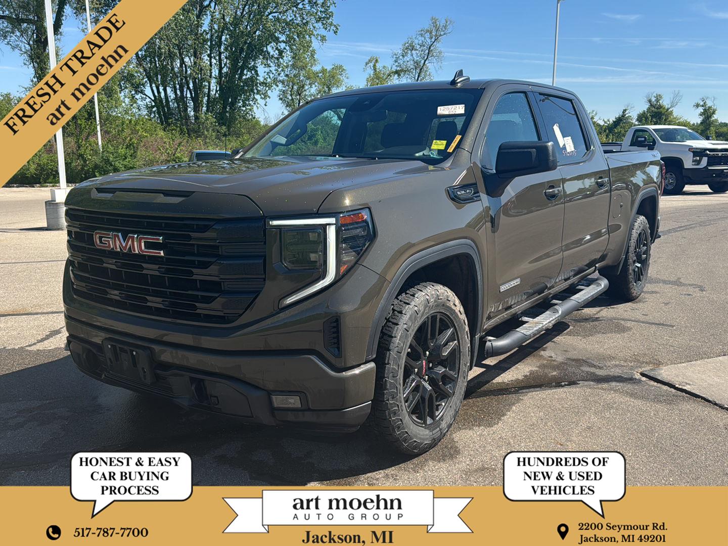 Deep Bronze Metallic 2024 GMC Sierra 1500 Elevation Crew Cab 4WD Pickup Truck Four-Wheel Drive 8-Speed Automatic