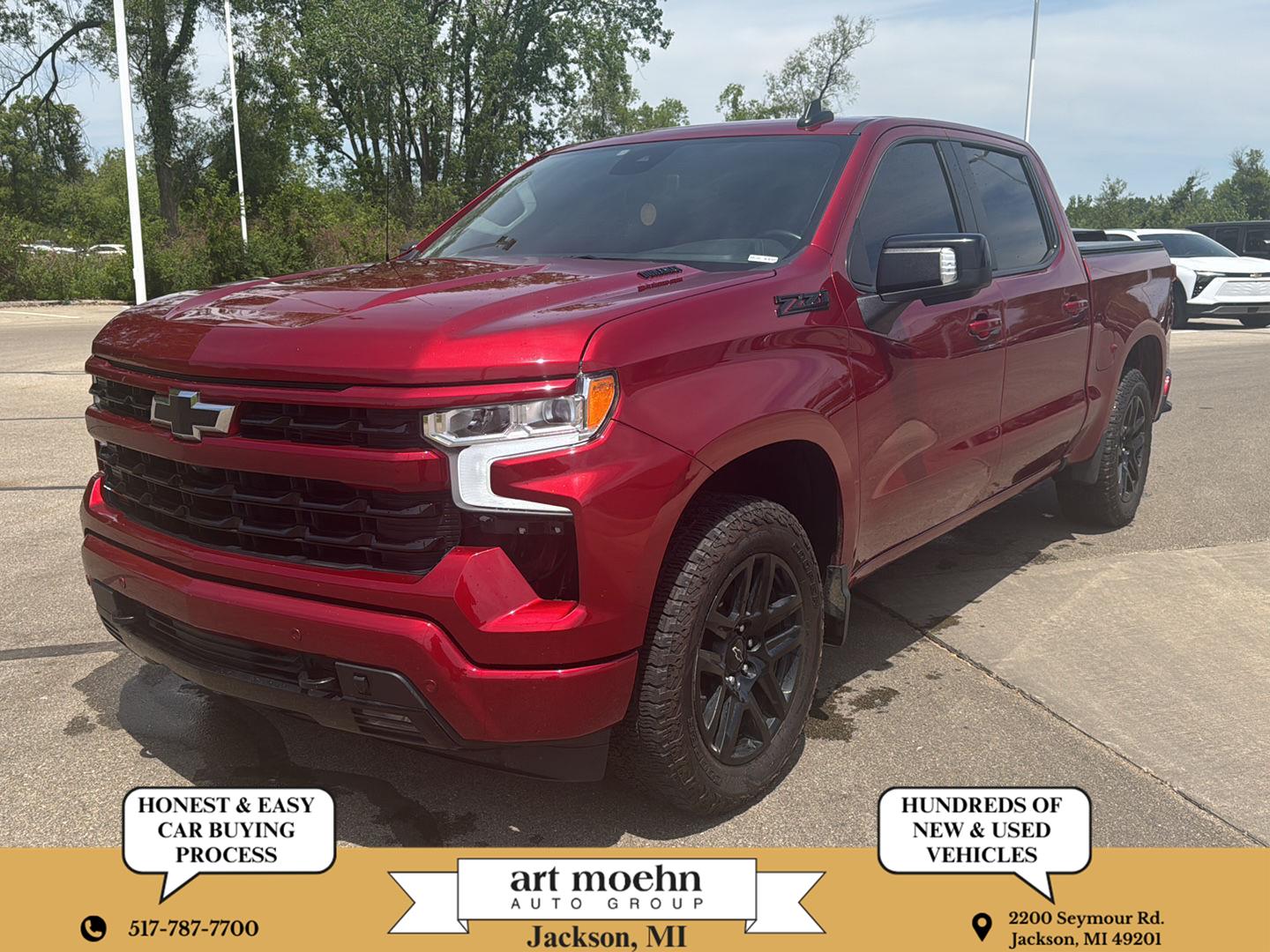 Radiant Red Tintcoat 2024 Chevrolet Silverado 1500 RST Crew Cab 4WD Pickup Truck Four-Wheel Drive Automatic