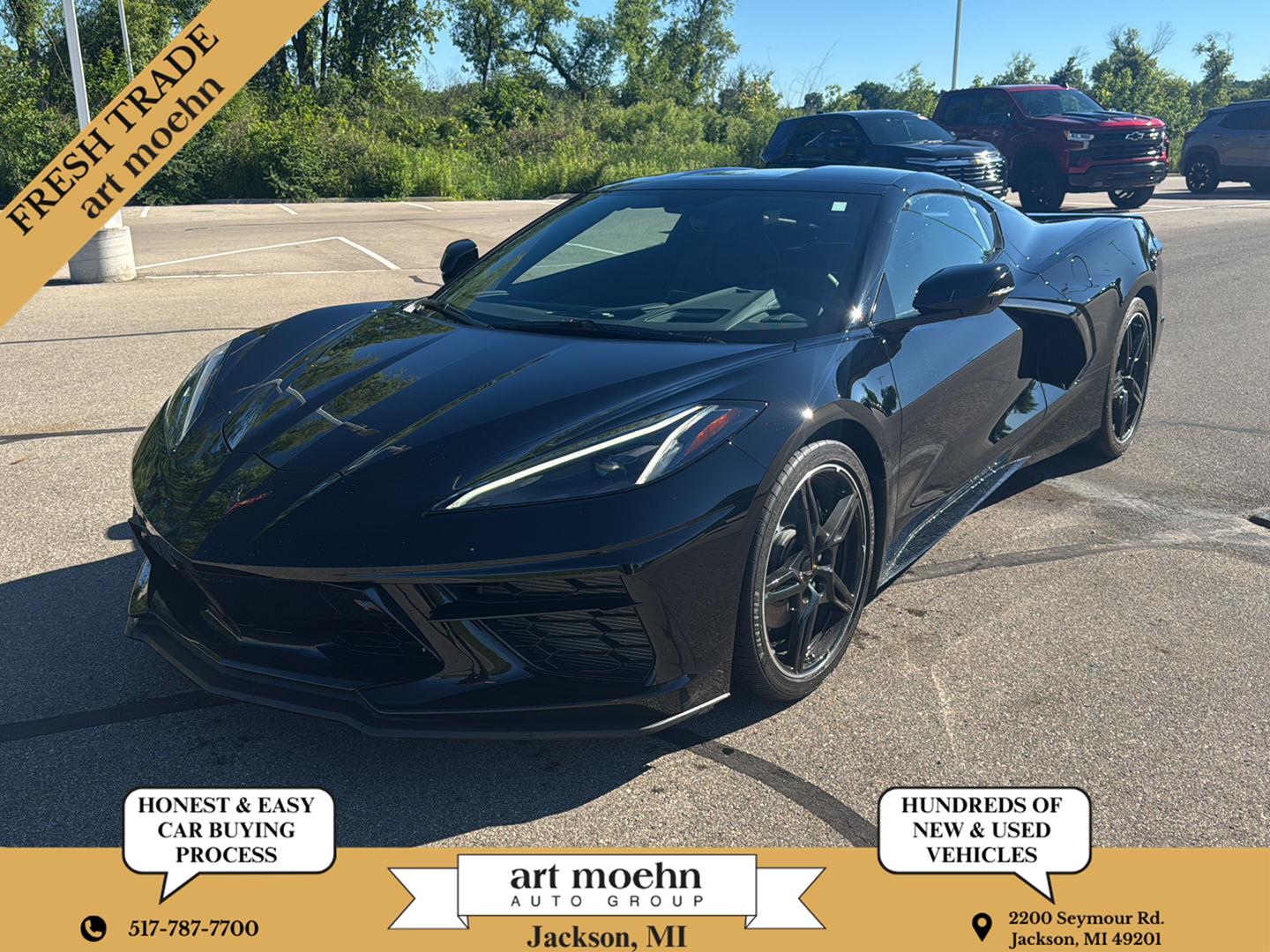 Black 2023 Chevrolet Corvette Coupe Rear-Wheel Drive
