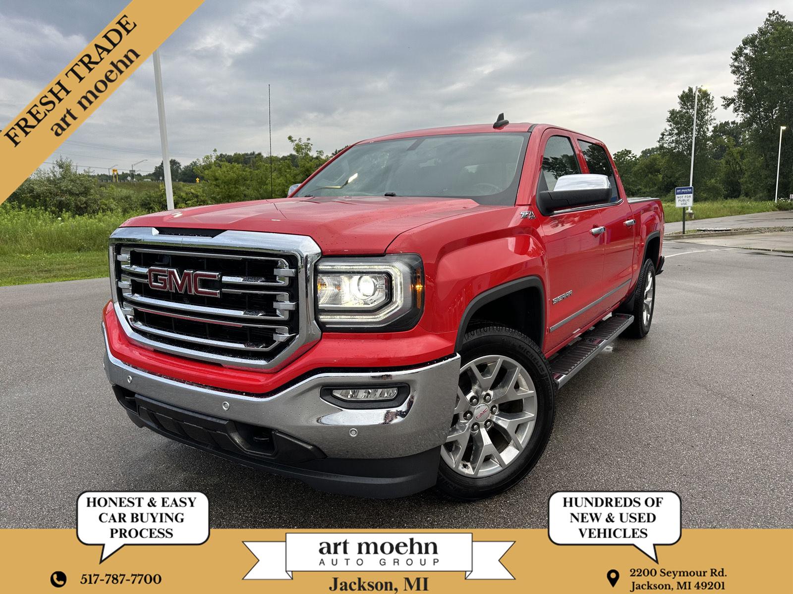 Cardinal Red 2018 GMC Sierra 1500 Pickup Truck Four-Wheel Drive 6-Speed Automatic