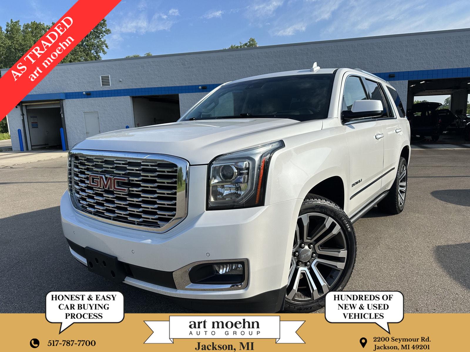 White Frost Tricoat 2020 GMC Yukon SUV / Crossover Four-Wheel Drive Automatic