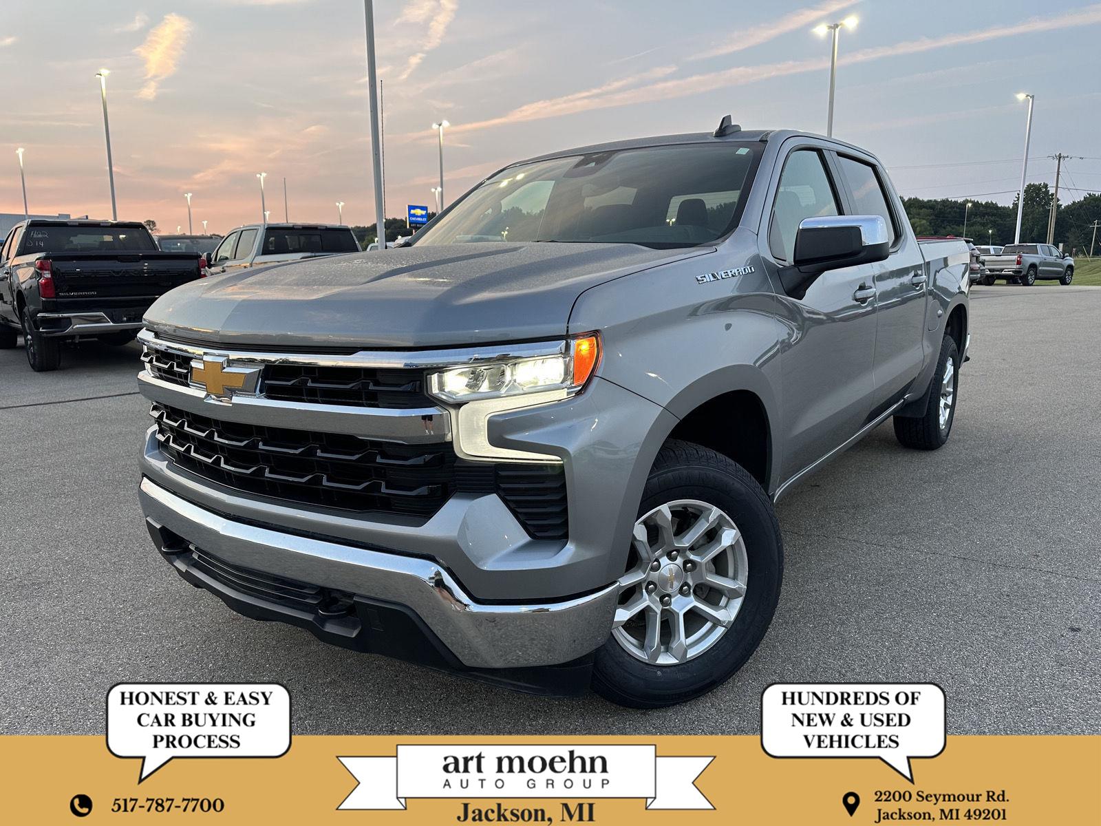 Sterling Gray Metallic 2024 Chevrolet Silverado 1500 Pickup Truck Four-Wheel Drive 8-Speed Automatic