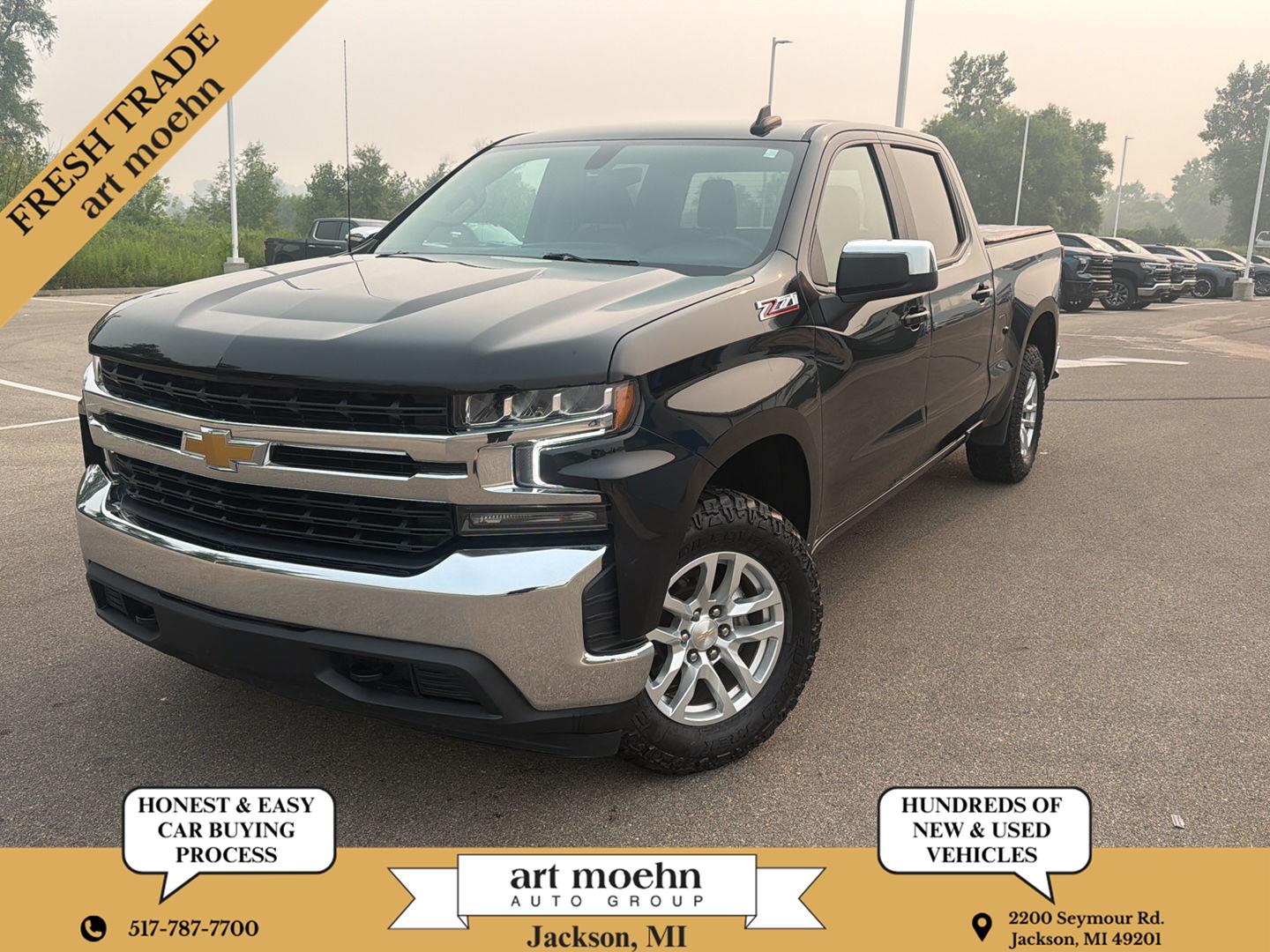 Black 2022 Chevrolet Silverado 1500 Pickup Truck Four-Wheel Drive 8-Speed Automatic