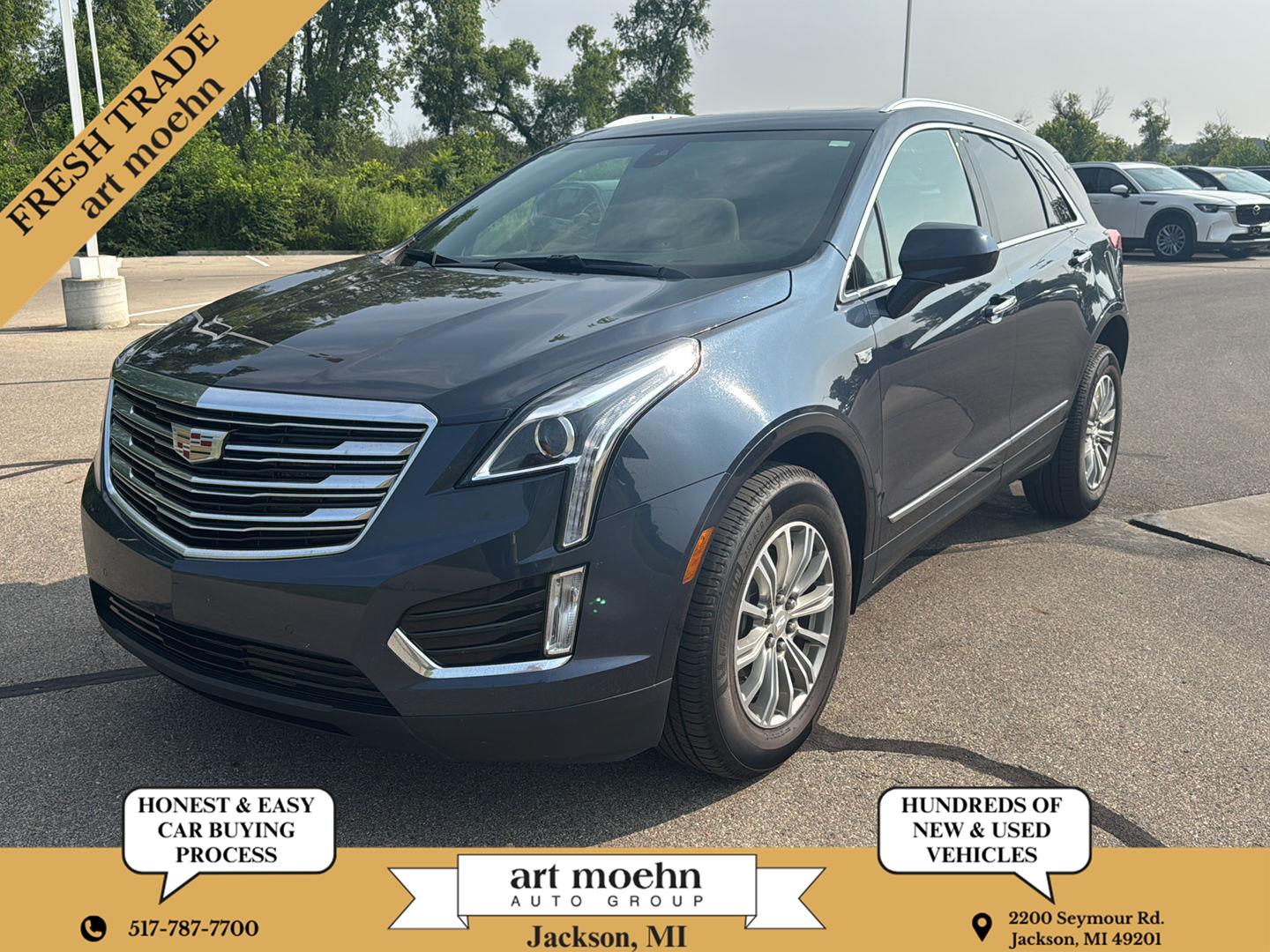 Harbor Blue Metallic 2019 Cadillac XT5 SUV / Crossover Four-Wheel Drive 8-Speed Automatic