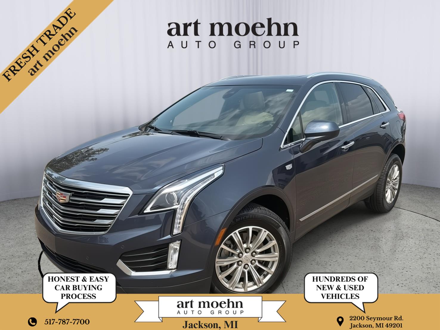 Harbor Blue Metallic 2019 Cadillac XT5 SUV / Crossover Four-Wheel Drive 8-Speed Automatic