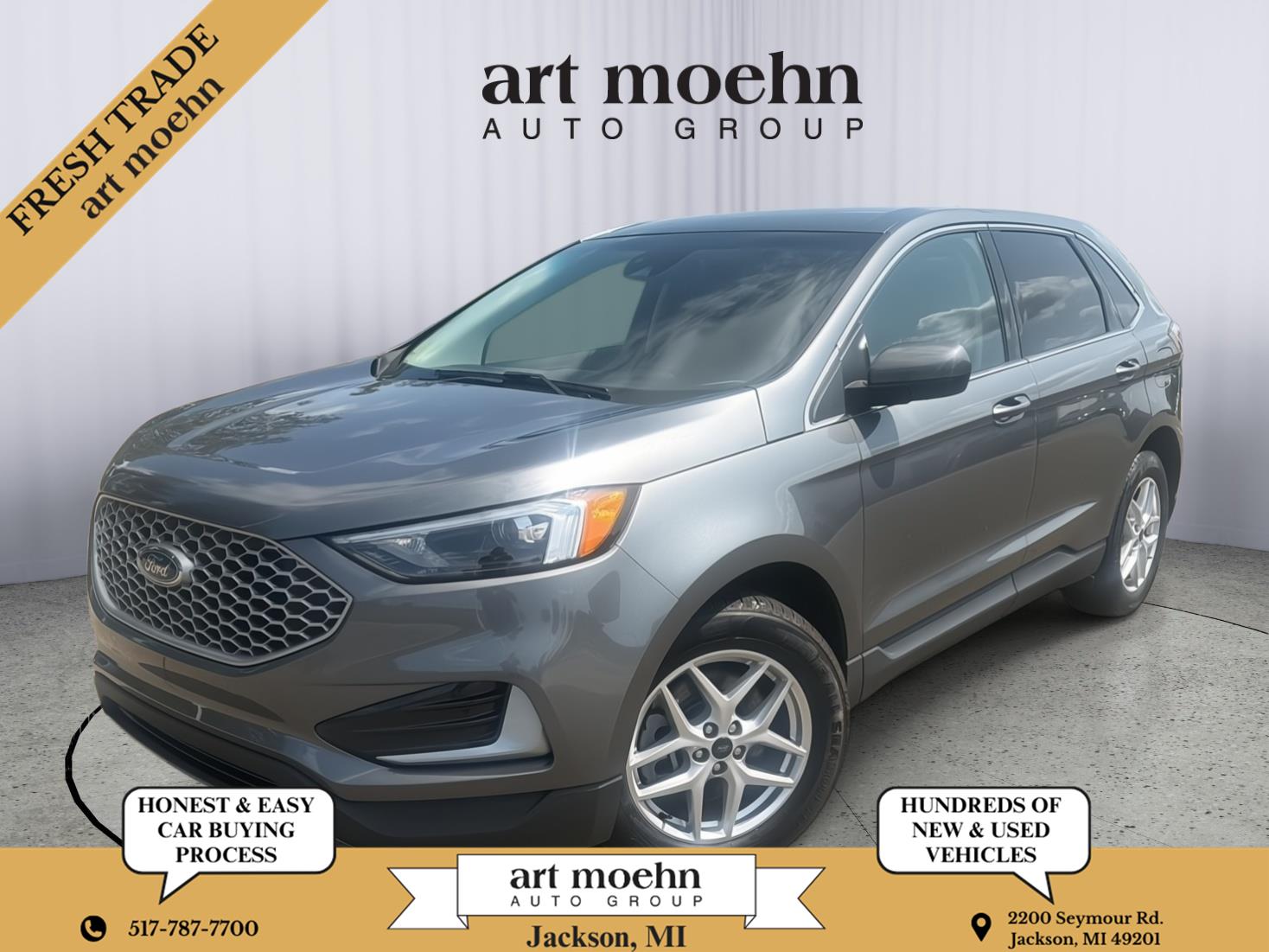 Carbonized Gray Metallic 2024 Ford Edge SUV / Crossover All-Wheel Drive 8-Speed Automatic