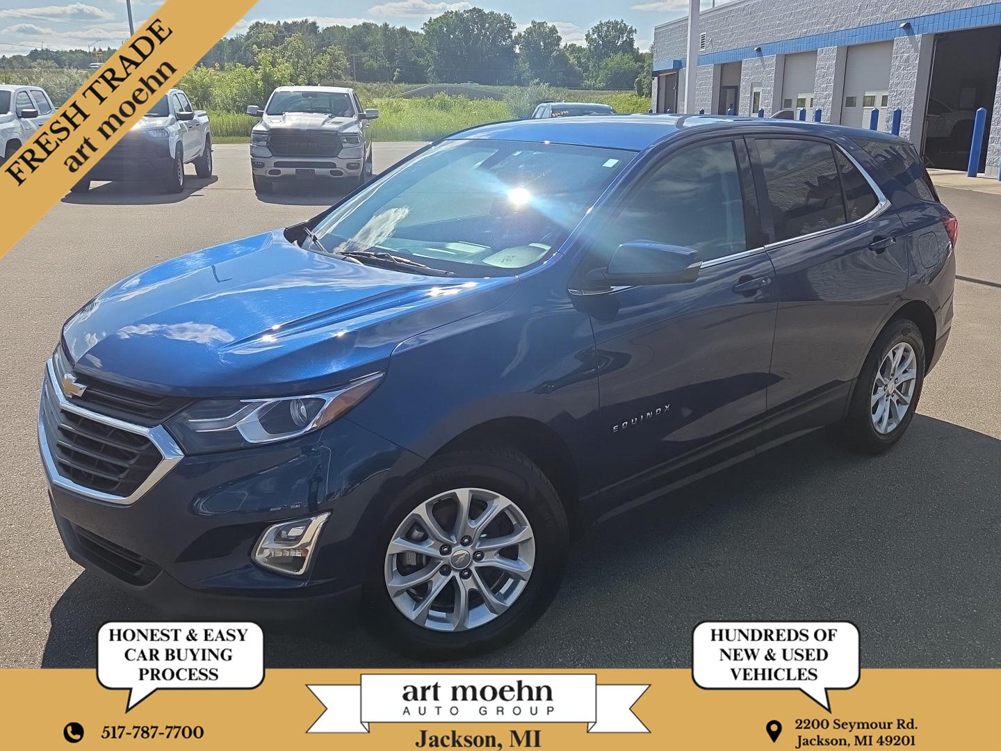 Pacific Blue Metallic 2019 Chevrolet Equinox SUV / Crossover Four-Wheel Drive 6-Speed Automatic Overdrive