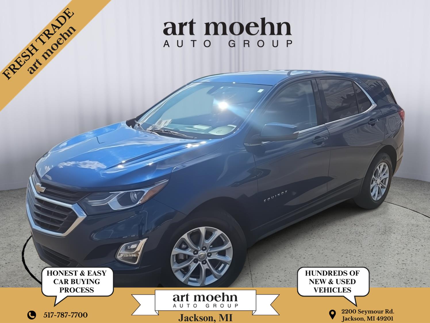 Pacific Blue Metallic 2019 Chevrolet Equinox SUV / Crossover Four-Wheel Drive 6-Speed Automatic Overdrive