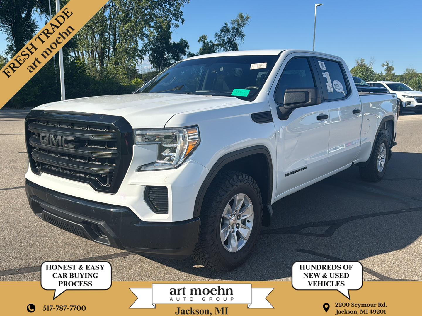 Summit White 2019 GMC Sierra 1500 Pickup Truck Four-Wheel Drive 6-Speed Automatic