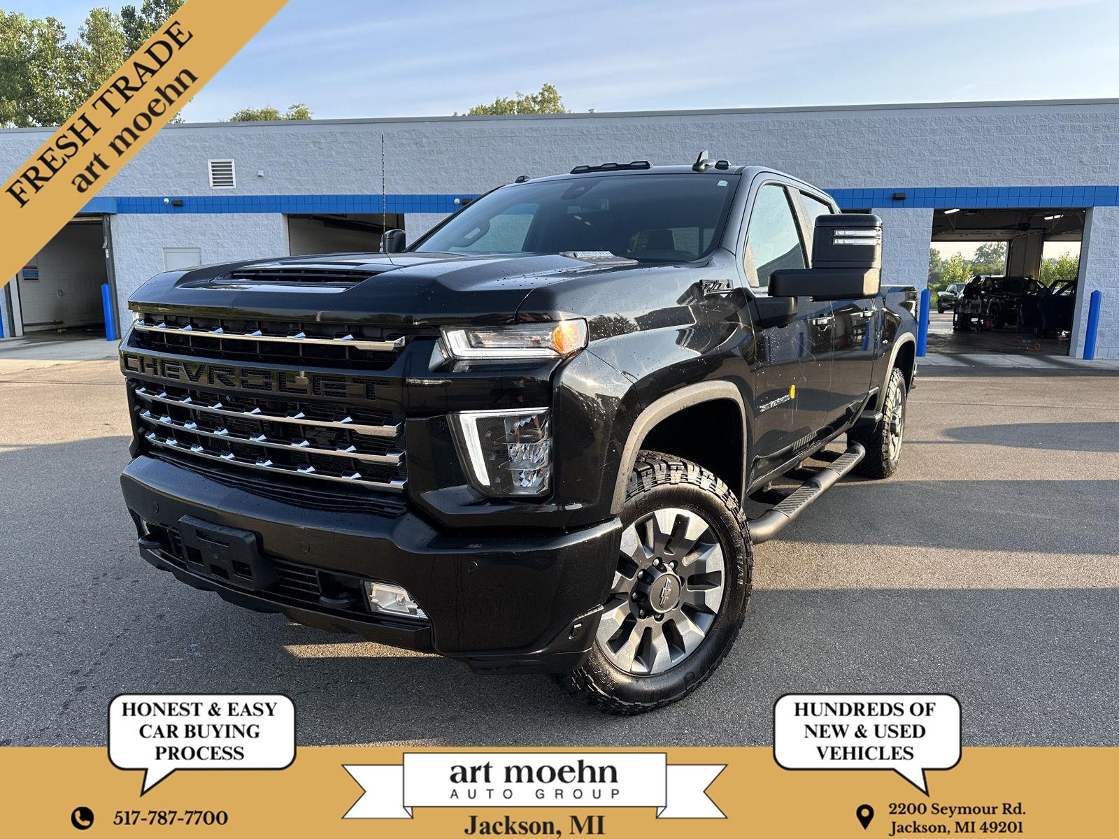 Mosaic Black Metallic 2021 Chevrolet Silverado 2500HD Pickup Truck Four-Wheel Drive Automatic