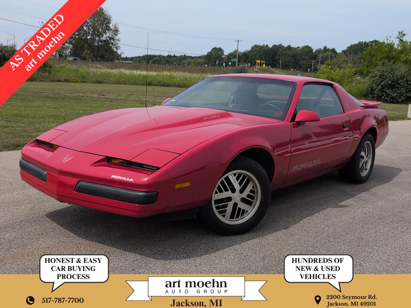  1987 Pontiac Firebird Hatchback Rear-Wheel Drive 