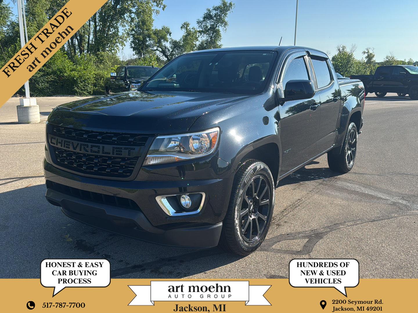 Black 2020 Chevrolet Colorado Pickup Truck Four-Wheel Drive 8-Speed Automatic