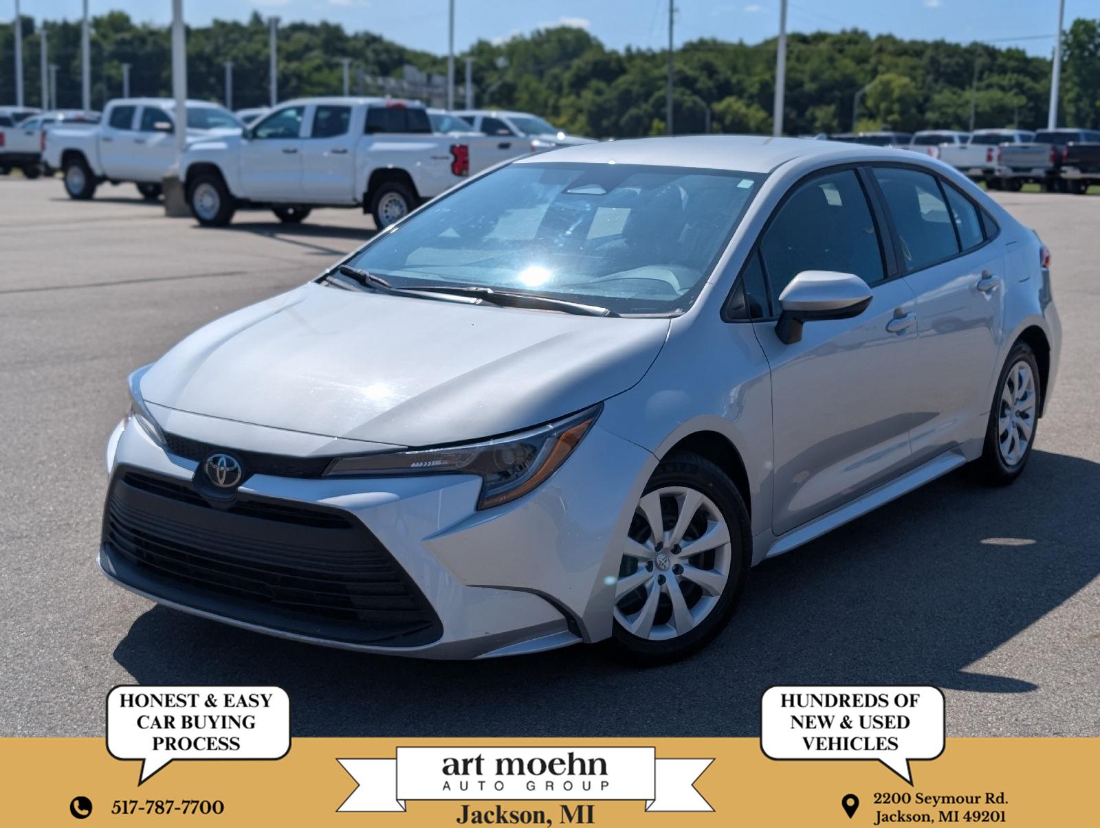 Classic Silver Metallic 2024 Toyota Corolla Sedan Front-Wheel Drive Continuously Variable Transmission