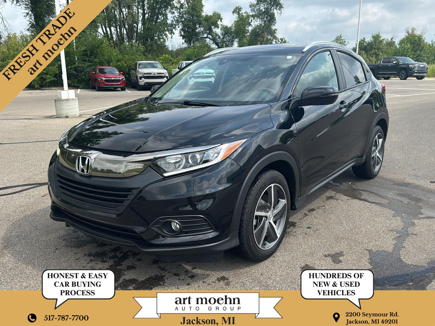 Aegean Blue Metallic 2021 Honda HR-V SUV / Crossover All-Wheel Drive Continuously Variable Transmission