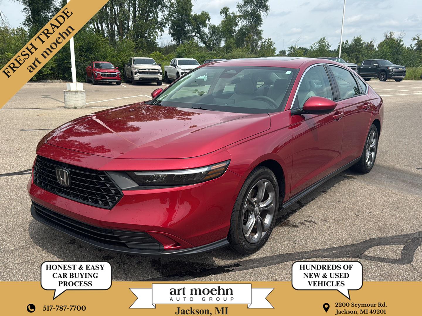 Radiant Red Metallic 2024 Honda Accord Sedan Front-Wheel Drive Continuously Variable Transmission