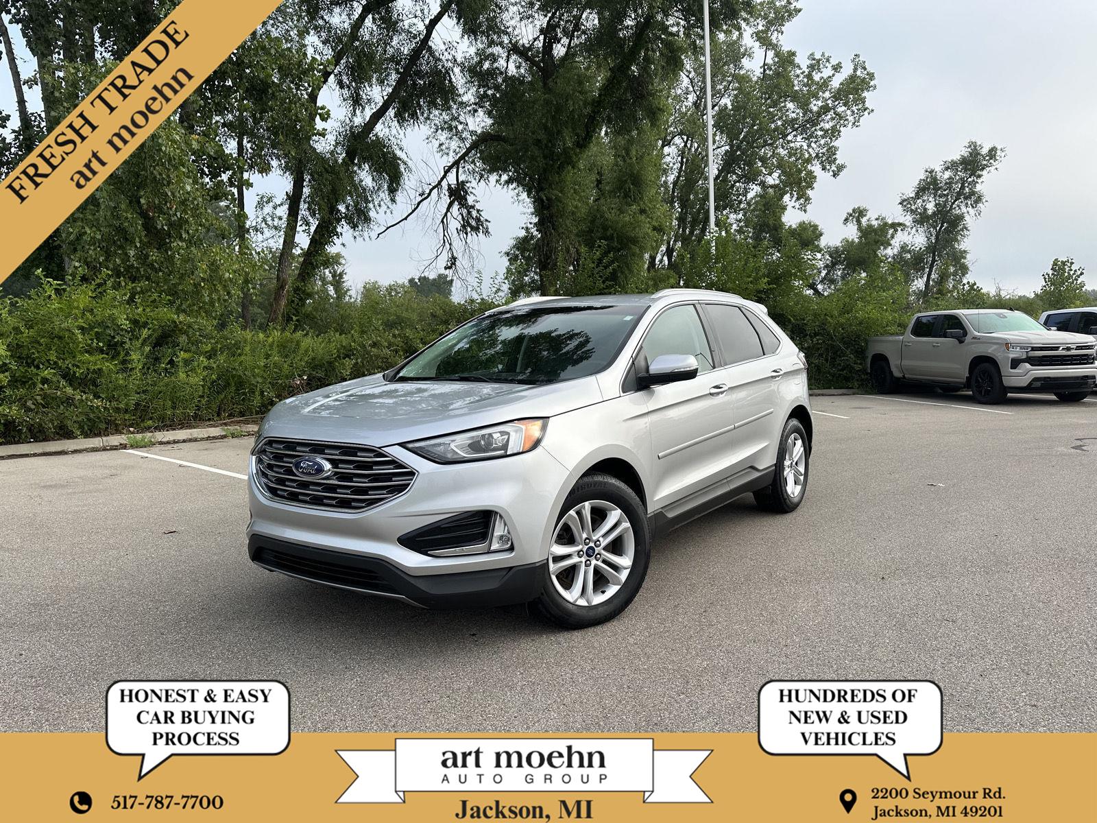 Ingot Silver Metallic 2019 Ford Edge SUV / Crossover All-Wheel Drive 8-Speed Automatic