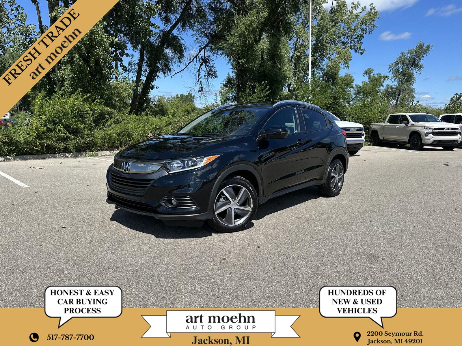 Aegean Blue Metallic 2021 Honda HR-V SUV / Crossover All-Wheel Drive Continuously Variable Transmission