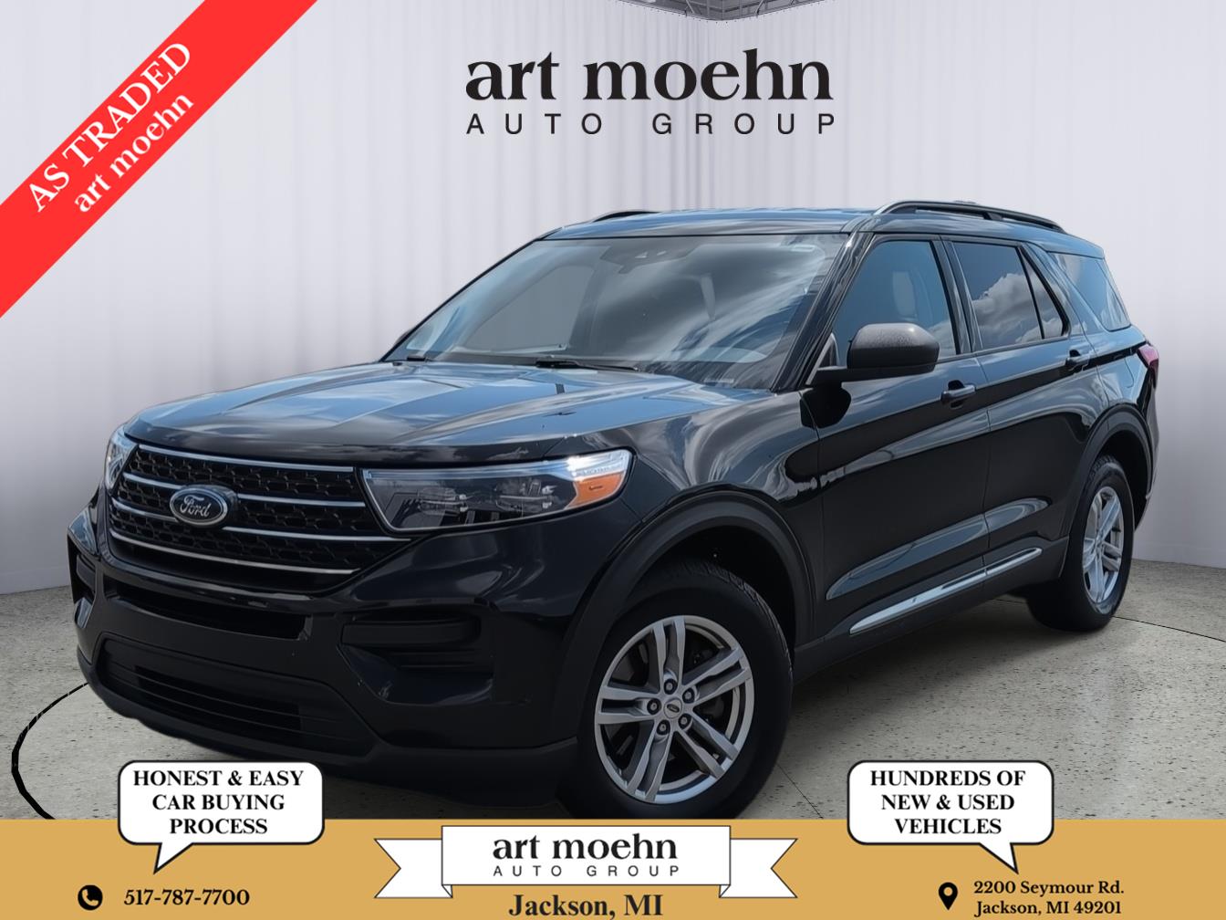 Agate Black Metallic 2020 Ford Explorer SUV / Crossover All-Wheel Drive Automatic