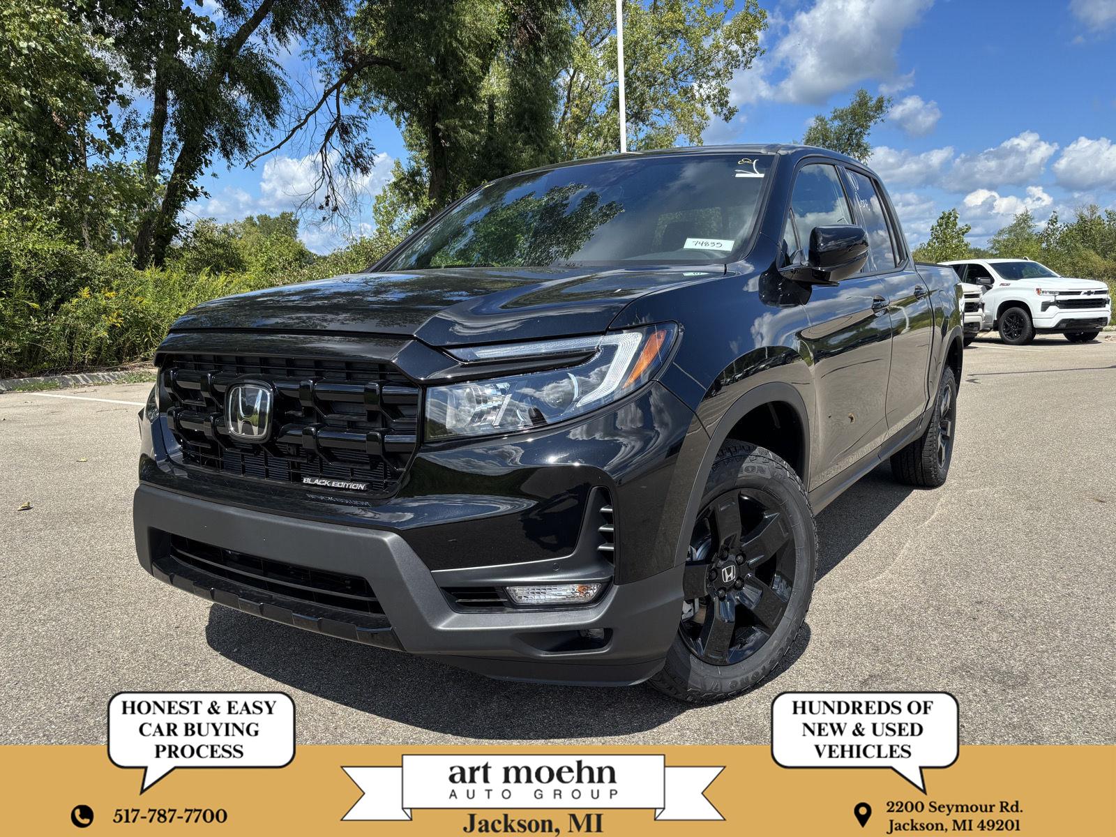Crystal Black Pearl 2026 Honda Ridgeline Pickup Truck All-Wheel Drive Automatic