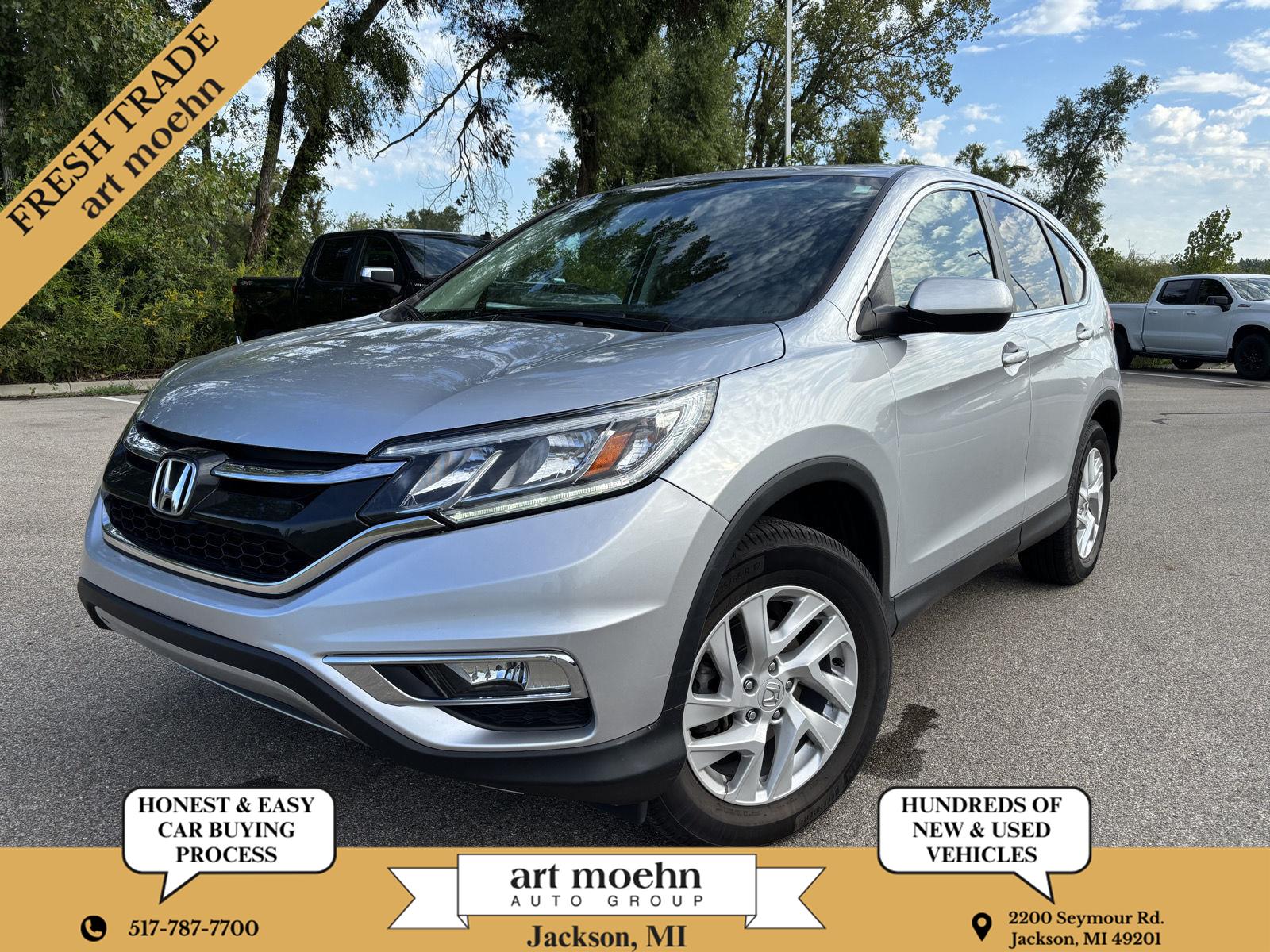Alabaster Silver Metallic 2015 Honda CR-V SUV / Crossover All-Wheel Drive Continuously Variable Transmission