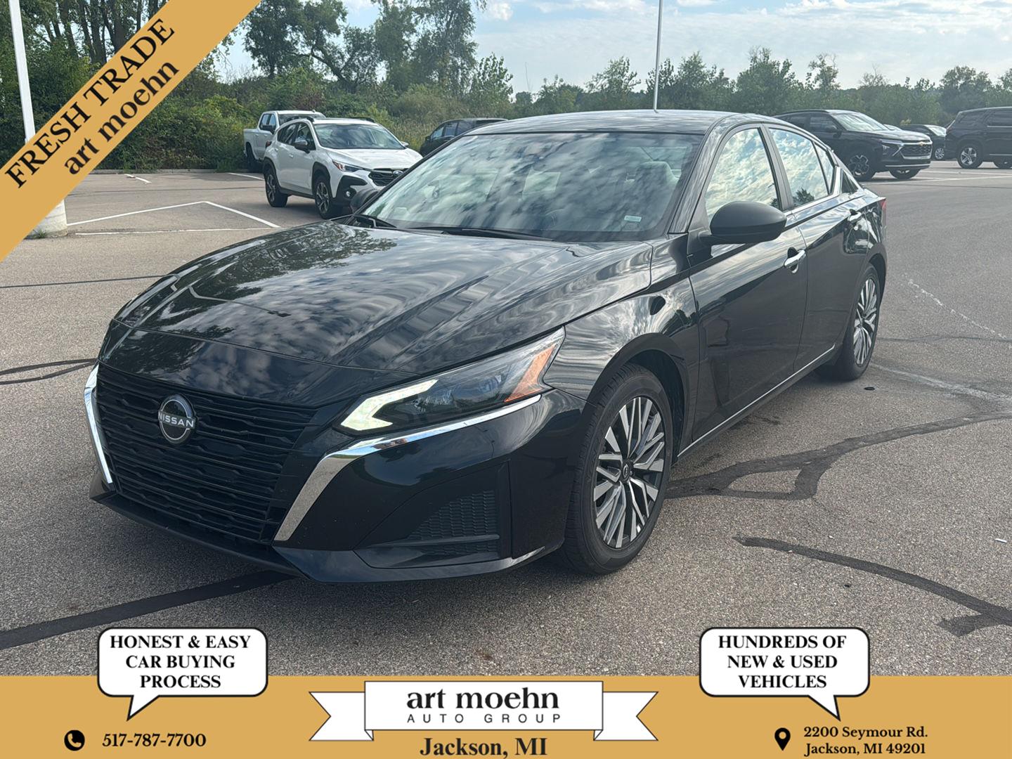 Super Black 2025 Nissan Altima Sedan Front-Wheel Drive Continuously Variable Transmission